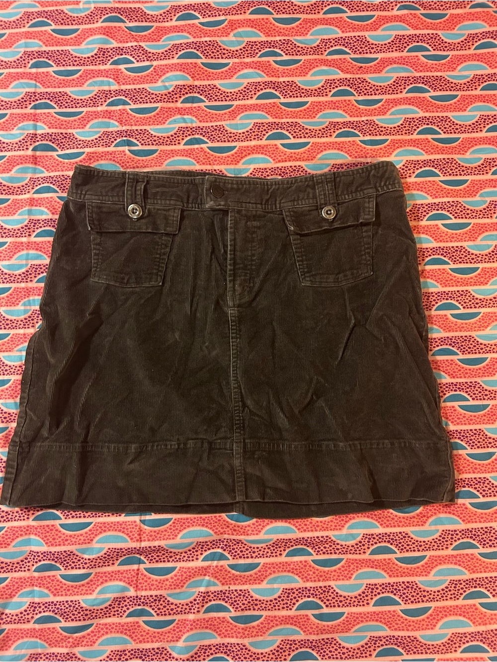 Patagonia Women's Organic Cotton Stretch Corduroy Mini Skirt - Forge Gray, 12